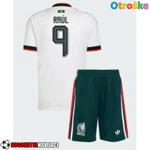 Otroške Nogometnih dresov Mehika Raul Jimenez #9 Gostujoči SP 2026 Kratki rokavi (+ hlače)